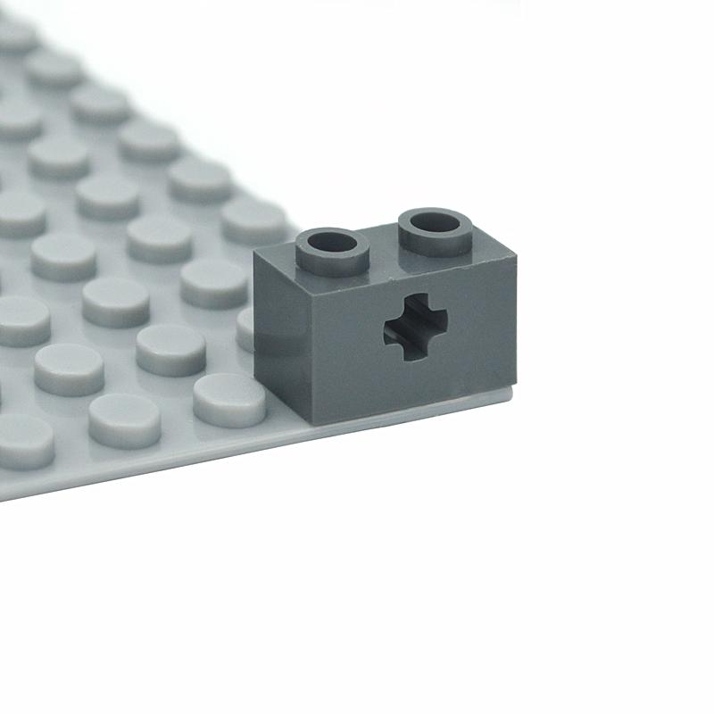 MOC Parts 32064 31493 Technical Brick 1x2 With Axle Hole Building Blocks Compatible Brand Assembles Particles Educational Toys