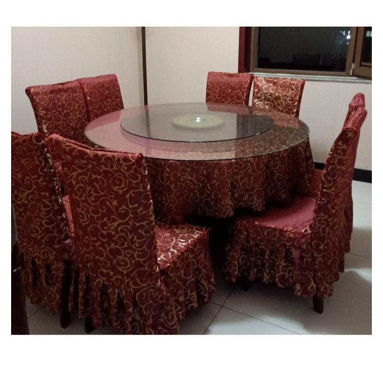 Printed Chair Cover Elastic Spandex Universal Wedding Chair Cover Hotel Catering Party Specific Skirt Style Cushion Anti Slip Protective Covers