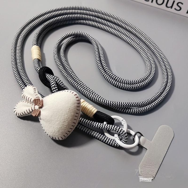 

Милая морковка, кролик, шнурок для мобильного телефона, двойного использования через плечо, плечевой ремень, Ins, веревка для альпинизма для наружного туризма, длинный и короткий стили Pack of 1