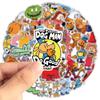 50 Waterproof Detective Dog Stickers for Kids' Phones, Water Bottles, and Journals