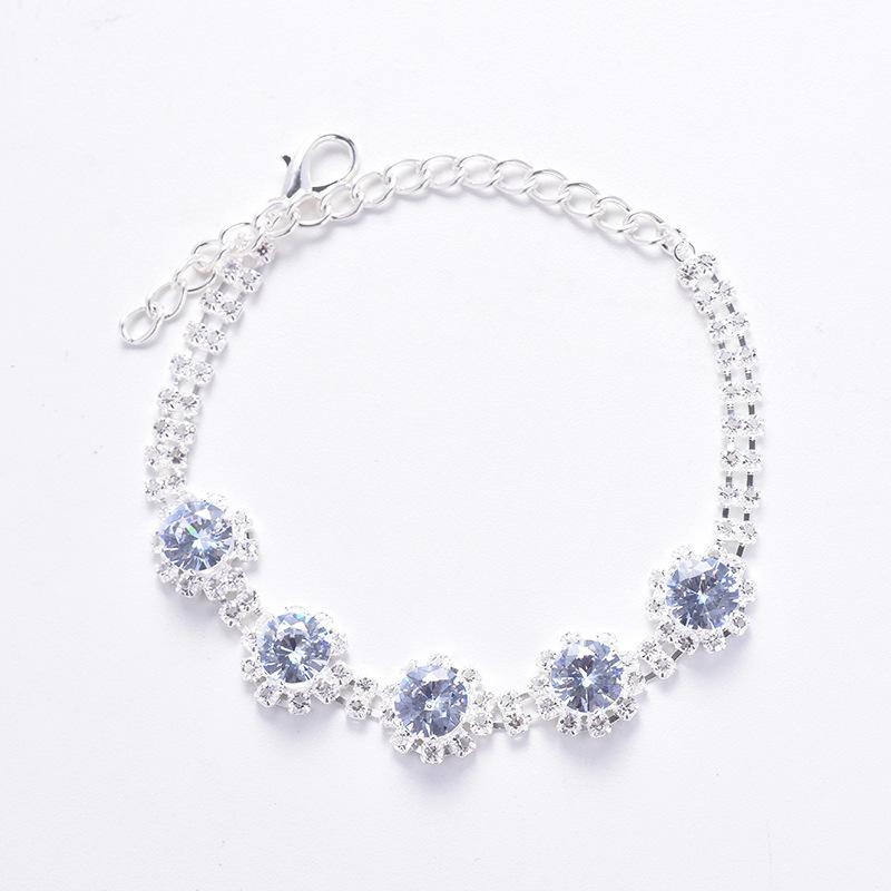 Cat Dog Versatile Necklace Pet Supplies Zircon Flower Full Diamond Necklace Super Cute Jewelry Cat Collar Princess Dress Up Gift