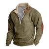 Frühlings- und Herren-Sweatshirt mit Stehkragen ist ein lässiges Outdoor-Pullover-Oberteil