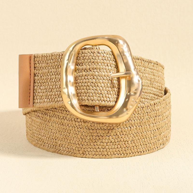 Woven Linen Women Waist Belt Fashion Waist Accessory for Skirts Dresses Bohemian Styles Waist Decoration for Festival