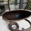 Borsa da donna in pelle primo strato di pelle bovina con tela 31 borsa a conchiglia bowling portatile a spalla obliqua all'ingrosso