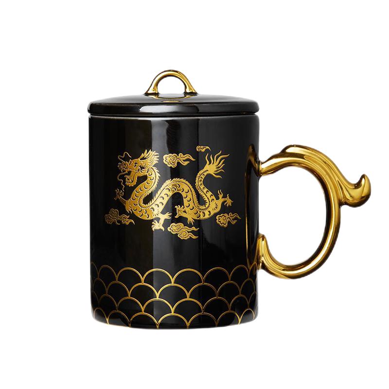 Gonghe Jingpin Dragon Gold Enamel Mug