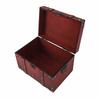 Large Decorative Treasure Chest Grey Wooden Jewelry Box Antique Storage Box  Home Bedroom Decor