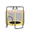 Kids Indoor Trampoline with Safety Net and Horizontal Bar
