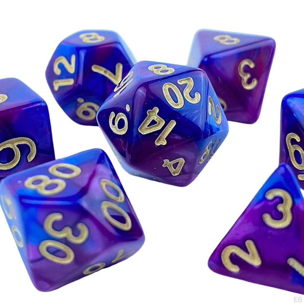 Acryl Würfel, D8 D10 Würfel Spiel Unterhaltung für Erwachsene