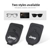 For Jeep Car Sun Visor Glasses Clip Auto Sunglasses Card Clip Accessories For Jeep Renegade Wrangler Gladiator Liberty Rubico