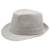 Linen Rolled-Brimmed Jazz Hat Summer British Retro Small Top Hat Outdoor Sun Hat