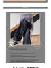 2024 Women's Plus Size Fleece-Lined Wide Leg Jeans - Winter Style, Loose Fit, Narrow Straight Floor-Length Pants