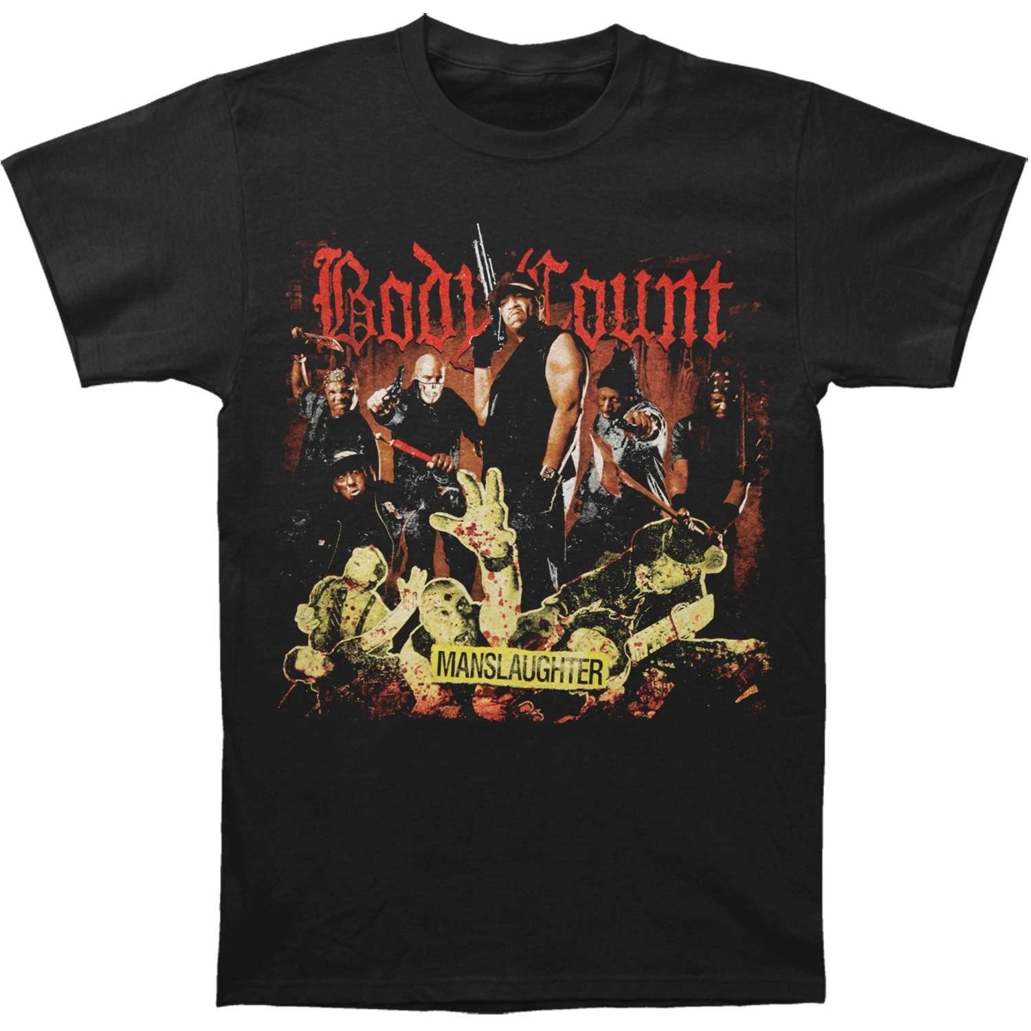 Men s Body Count Manslaughter T-shirt Small Black XXXL