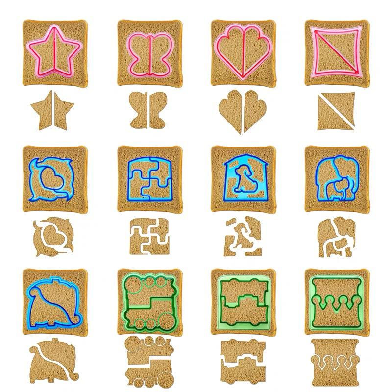 Adorable DIY Sandwich & Rice Ball Cutter Mold with Cartoon Pattern