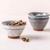 Retro Solid Color Large Ceramic Noodle Bowl - Creative Soup Bowl for Home or Noodle Shop