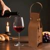 Waterproof PU Wine Tote Lightweight Champagne Beer Gift Bags Portable Wine Bag  Wedding
