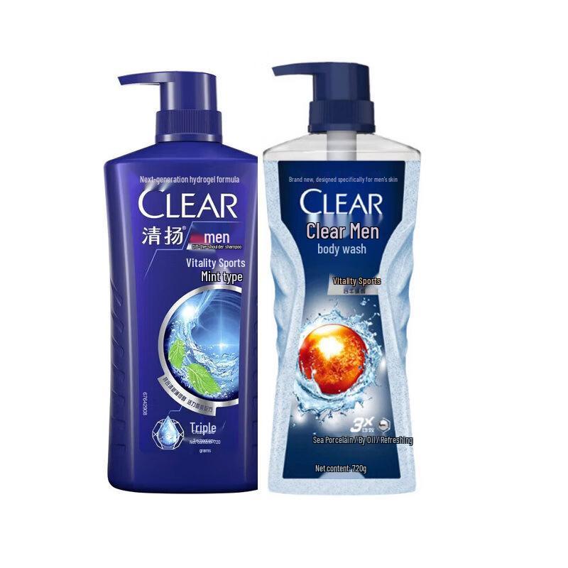 Clear Men s Vitality Sport Anti-Dandruff Shampoo & Shower Gel Combo