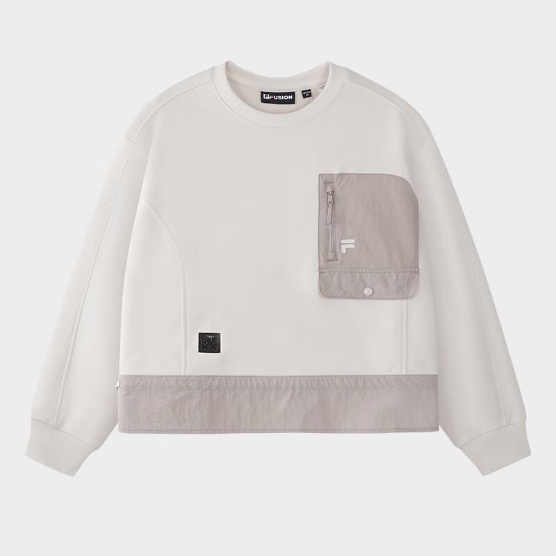 FILA FUSION Women s Patchwork Knit Pullover Sweatshirt XL