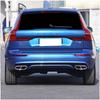 Car-styling 2018    for Volvo Xc60 Tail Throat Decorative Box Xc60 Four Stainless Steel Exhaust Pipe Trim Cover
