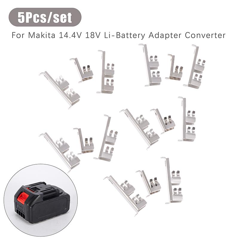 5Pcs/Set Connector Terminal For Makita 14.4V 18V Li-Battery Adapter Converter Bms Charging Terminal Pcb Metals Socket Connector
