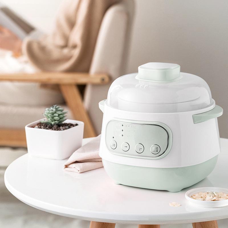 Elektrischer Mini-Schmortopf „Bird's Nest“: Wasserdichter Keramik-Schmortopf, kompaktes Haushaltsgerät, ideal für gesunde Eintöpfe, perfektes Geschenk.