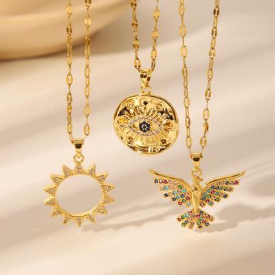 18k Gold-Plated Geometric Necklace: Elegant, Versatile, and Non-Fading with a Simple Luxury Design