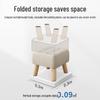 Chang Baosen Solid Wood Fabric Stool