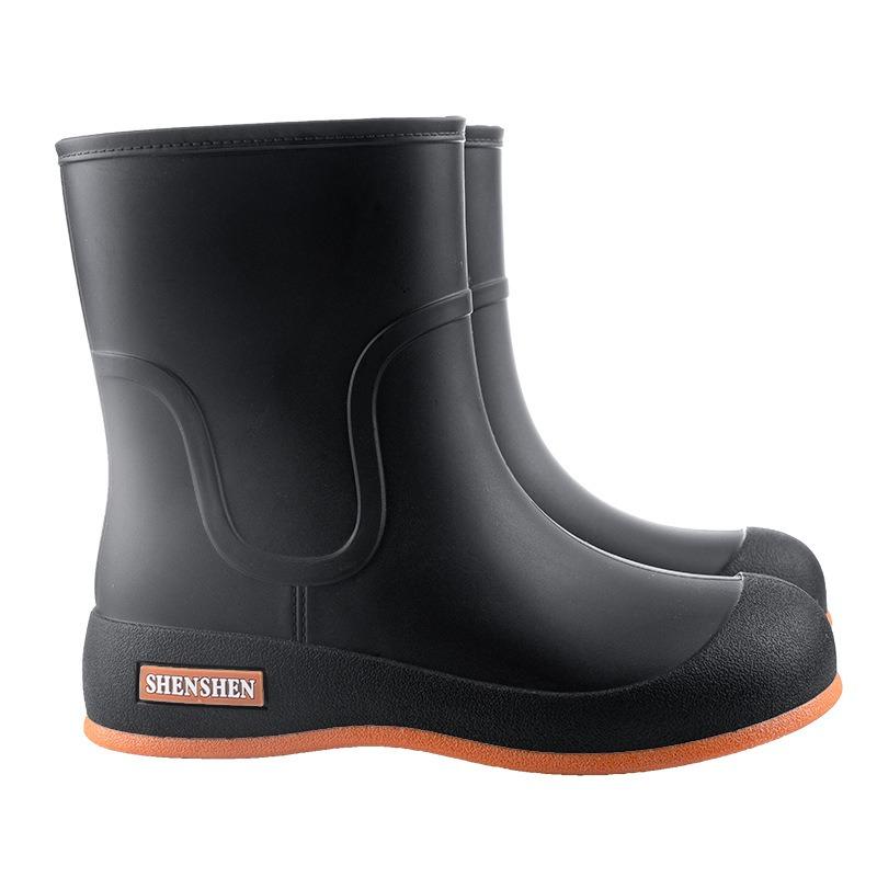 New Rain Shoes Women's Dopamine Cute Short Waterproof Rain Boots Casual Soft-soled Camping Treading Water Non-slip Wear-resistant Water Shoes