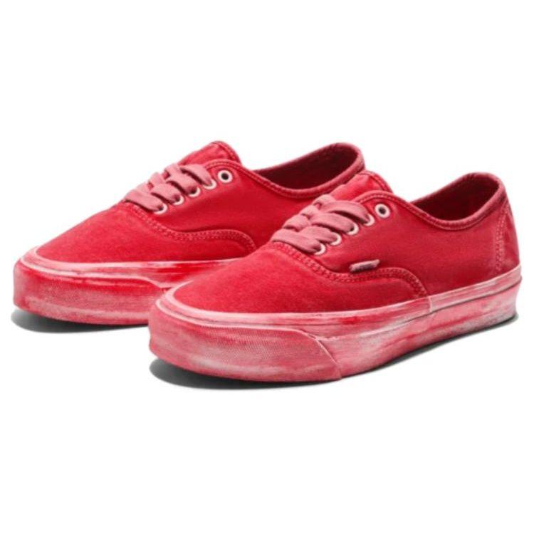Vans Premium Authentic 44 Tomato Puree Red Dip Dyed Unisex Sneakers VN000CQACHK