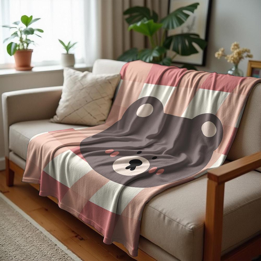 Blueberry Orange Slice Daisy Soft Flannel Blanket Breathable Warm Throw for Office Car Sofa Kids Room Birthday Xmas Gift