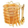 13PCS Zinc Alloy Kitchen Utensil Set European Fruit Plate Set Flatware Dinnerware Set  For Steaks