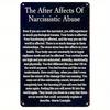 Narcissist Abuse Survival Vintage Metal Wall Art Poster 2D Home Decor