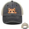 Lovely Cat Snapback Baseball Hat Cute Animals Hats For Woman Breathable Unisex Adjustable Baseball Cap Perfect For Street Style