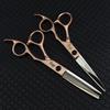 6.0 Inch Half-Body Gold, Personalized Sup Trendy, Hair Scissors, Hair Scissors, Flat Scissors, Bangs Scissors