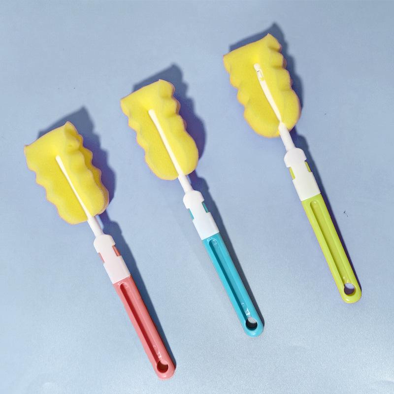 Detachable Long Handle Sponge Brush for Glass Cups and Baby Bottles