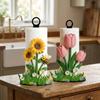 Animal Flower Pattern Floral Paper Towel Holder Cook Character Kitchen Napkin Stand  Living Room