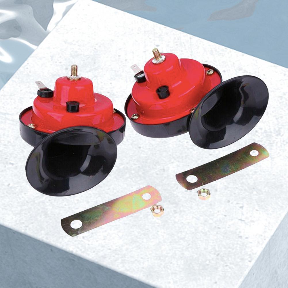 2Pcs 300 DB Electric Snail Horn Waterproof Loud Horn Raging Sound Car Speaker Car Warning Loudspeaker for Motorcycle Car Truck