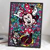DIY Diamond Painting Minnie and The Cat Cross Stitch Kit Mosaic Art Diamond Painting Full Circle Diamond Home Decoration