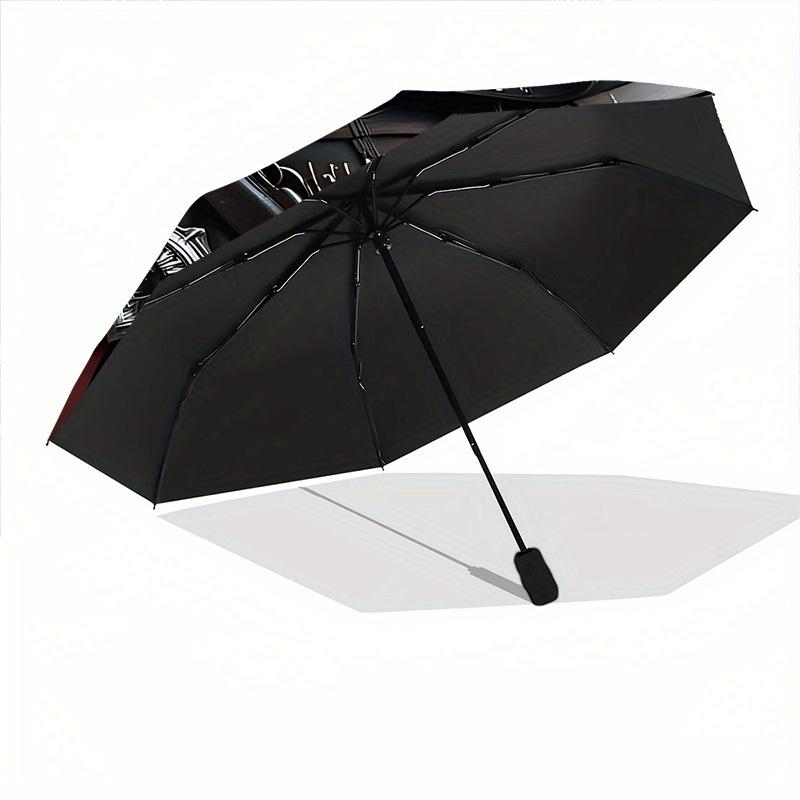 1pc Assassin's Creed Self-Folding Umbrella, 8-Bone Compact Travel Umbrella, Durable Plastic And Iron Frame100
