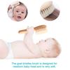 1/2Pcs Wool Comb Set for Babies, Wool Hair Comb for Washing Hair, Soft Fur Brush for Scalp Massage, Baby Fetal Hair Brush