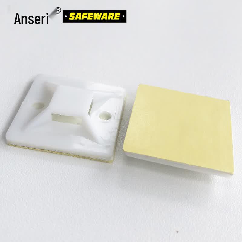 25x25mm Self-Adhesive Cable Tie Mounts (500 Pcs)