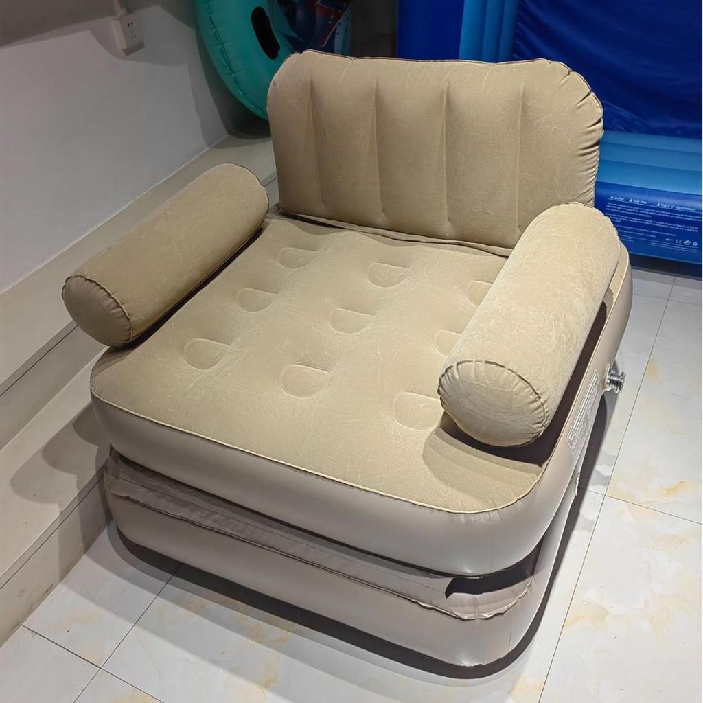 Fully Automatic Inflatable Folding Camping Sofa Bed with Backrest