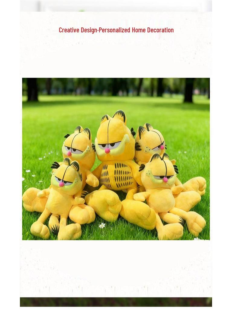 Large Orange Garfield Plush Toy - Fat Cat Doll Gift