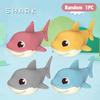 1Pc Summer   Cartoon Shark Baby Water Play Toy With Wind Up Chain, Outdoor Beach Toy, Shower Toy, Bath Toy