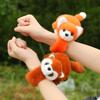 Turn into Highland dog Slap Bracelet Series Simulation Raccoon Plush Wrist Band  Birthday Gift