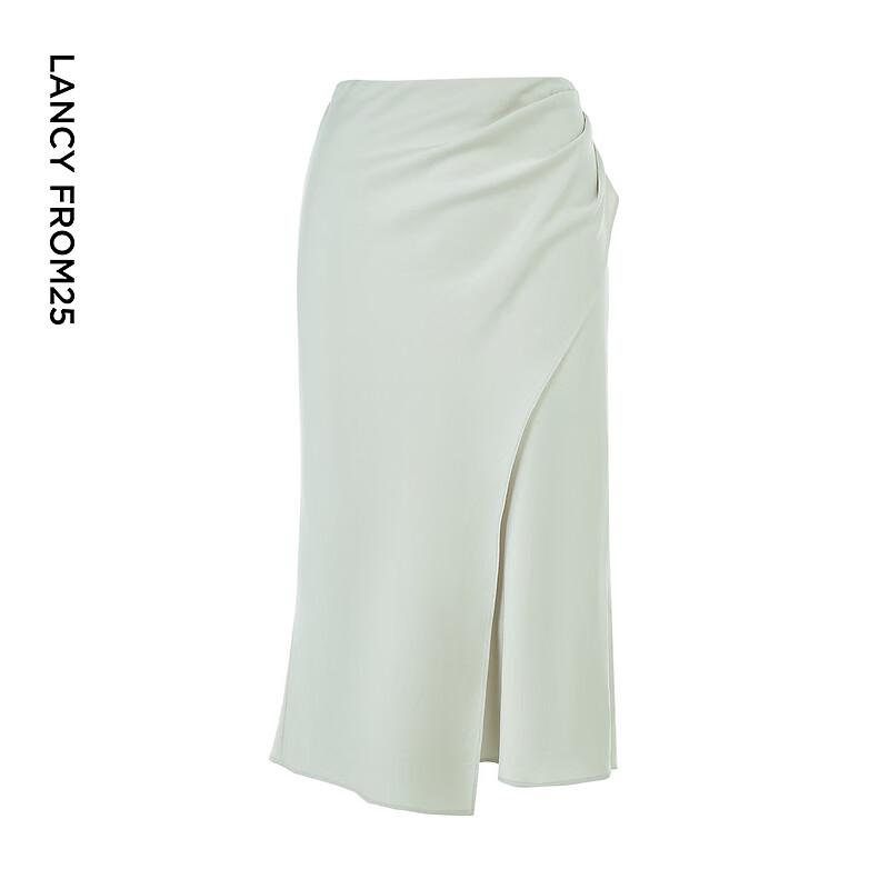 Langzi Basic Wardrobe Deconstructed Acetate Skirt