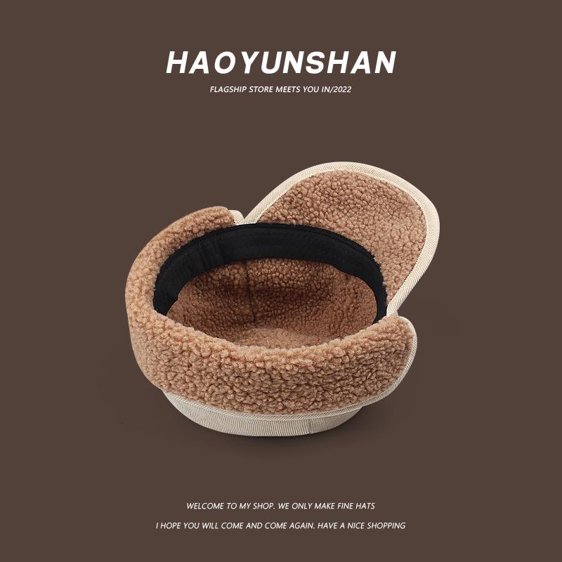 Unisex Lamb Fleece Duckbill Ear Protection Hat - Warm, Thickened Cycling & Winter Lei Feng Style