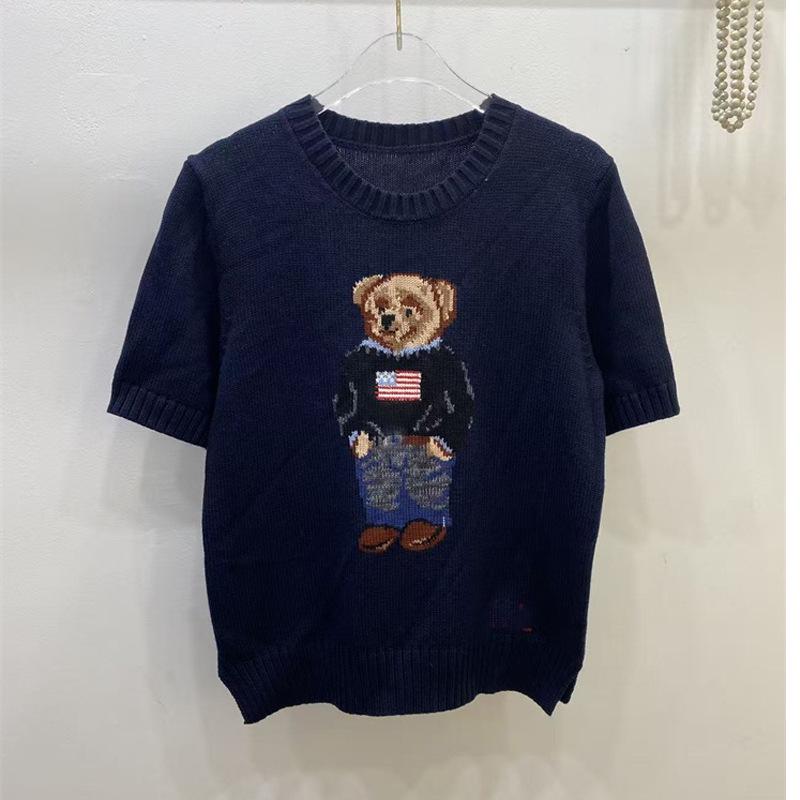 

Бестселер Жіночий светр з вовняної суміші, жакардовий, з мультяшним ведмедиком - Високоякісний, високоеластичний для осені та зими L