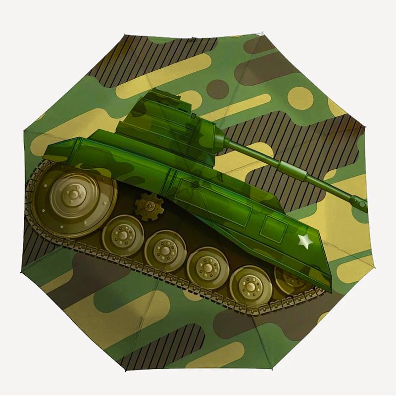 

1pc Tank Camouflage Themed High-quality Umbrella,Automatic Opening and Closing Umbrella,Multi-functional Umbrella G0811057