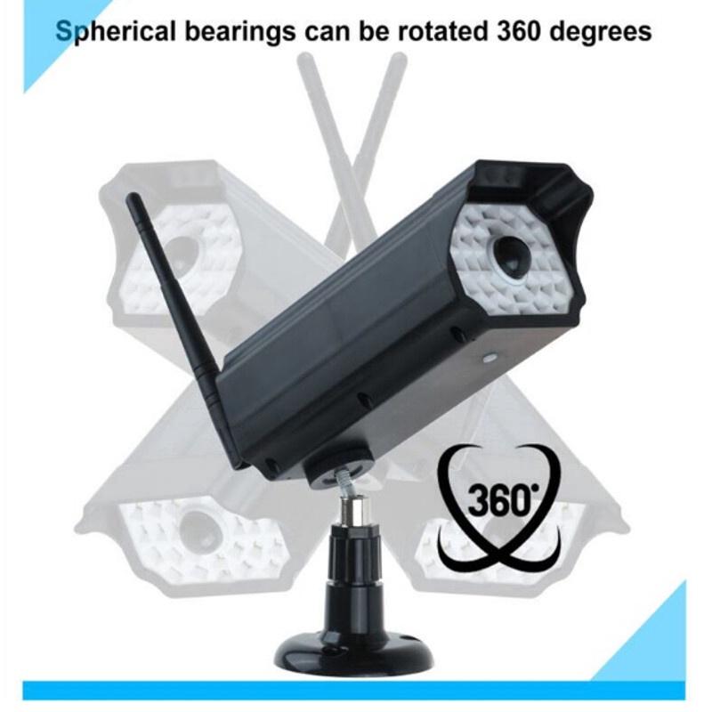 LED Solar Power Street Light PIR Motion Sensor Spotlight Outdoor Lamp Garden Yard Simulation Monitoring Security Black