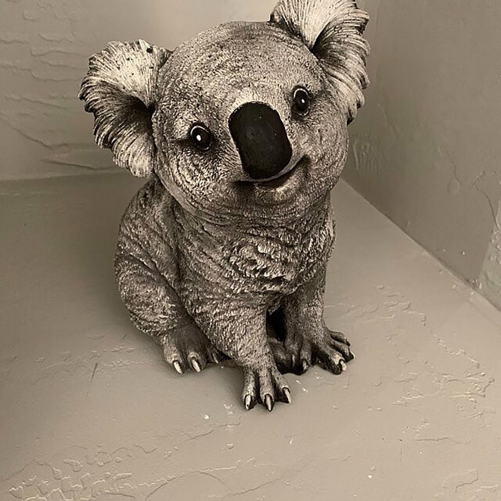 Outdoor Statue Creative Garden Decoration Cute Statue Vivid Koala Garden Figurines Ornament for Friends Garden Decoration